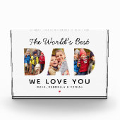 Welten Beste Vater-Collage Fotoblock (Vorderseite)