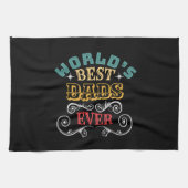 Welten Beste Vater je Geschirrtuch (Horizontal)