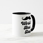 Welten besten Vater, Retro-Skript Väter Tag lustig Tasse (VorderseiteRechts)