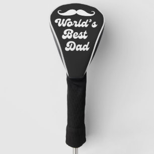 Welten besten Vater, Retro Väter Tag schwarz & wei Golf Headcover