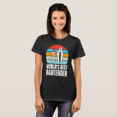 Welten bester Barkeeper T-Shirt (Vorne ganz)