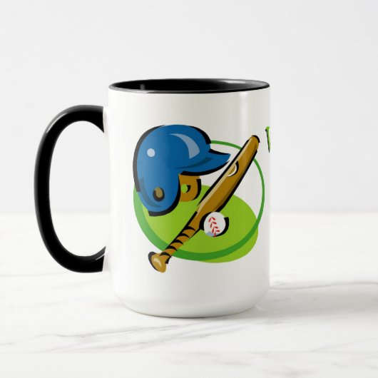 Welten Bester Baseball-Vater Tasse (Links)