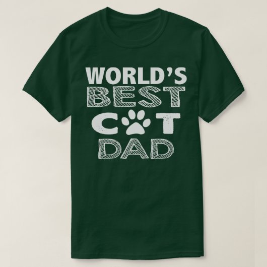 Welten bester Cat-Vater T-Shirt (Design vorne)