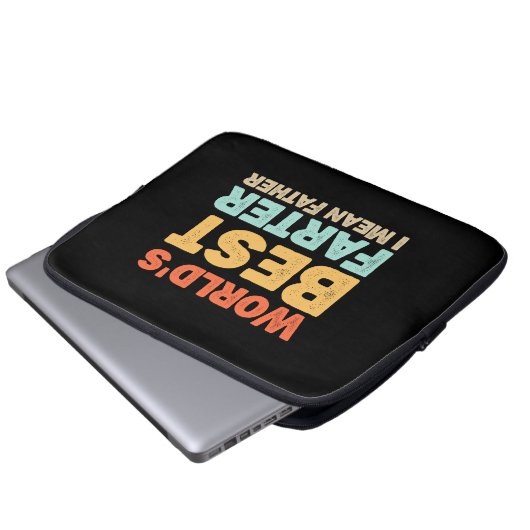 Welten Bester Farter I Gemeiner Vater Laptopschutzhülle (Vorne Knopf)