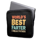 Welten Bester Farter I Gemeiner Vater Laptopschutzhülle (Vorderseite Links)