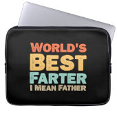 Welten Bester Farter I Gemeiner Vater Laptopschutzhülle (Vorderseite)