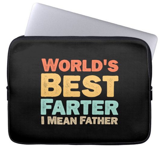 Welten Bester Farter I Gemeiner Vater Laptopschutzhülle (Vorderseite)