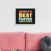 Welten Bester Farter I Gemeiner Vater Leinwanddruck (Insitu (Wohnzimmer))