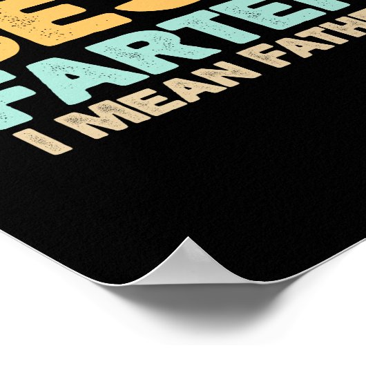 Welten Bester Farter I Gemeiner Vater Poster (Ecke)