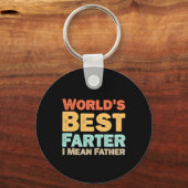 Welten Bester Farter I Gemeiner Vater Schlüsselanhänger (Vorderseite)