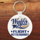 Welten bester Flugbegleiter Schlüsselanhänger (Vorderseite)