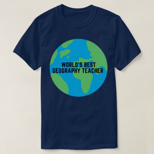 Welten Bester Geographielehrer T-Shirt (Design vorne)