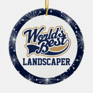 Welten Bester Landscaper Keramik Ornament