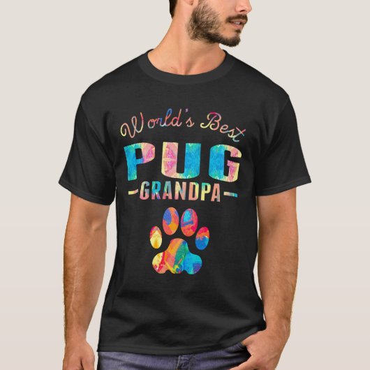 Welten Bester Mops Großbildmalerei T-Shirt (Vorderseite)