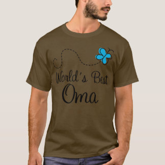 Welten Bester Oma Oma Butterfly Mütter Tag T-Shirt