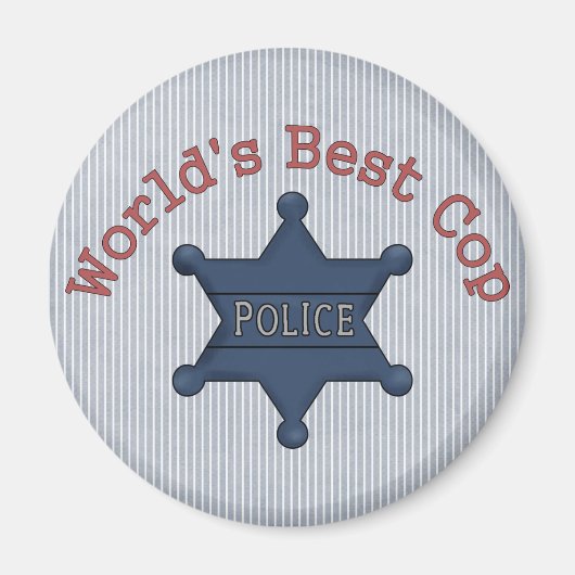 Welten Bester Polizist Magnet (Vorne)