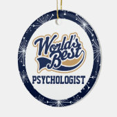 Welten Bester Psychologe Geschenk Keramik Ornament (Links)