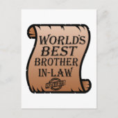 Welten Bester Schwiegermann Funny Postkarte (Vorderseite)