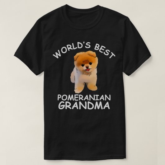 Welten Bester Spitz Oma Funny Granddog Dog T-Shirt (Design vorne)