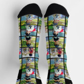 Welten bester Vater Custom 4 Foto Socken (Oben)