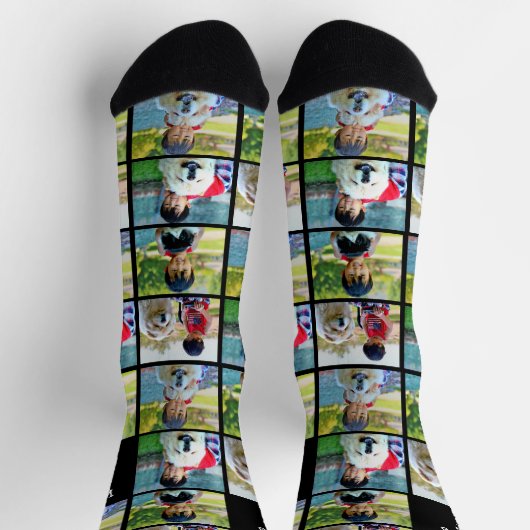 Welten bester Vater Custom 4 Foto Socken (Oben)