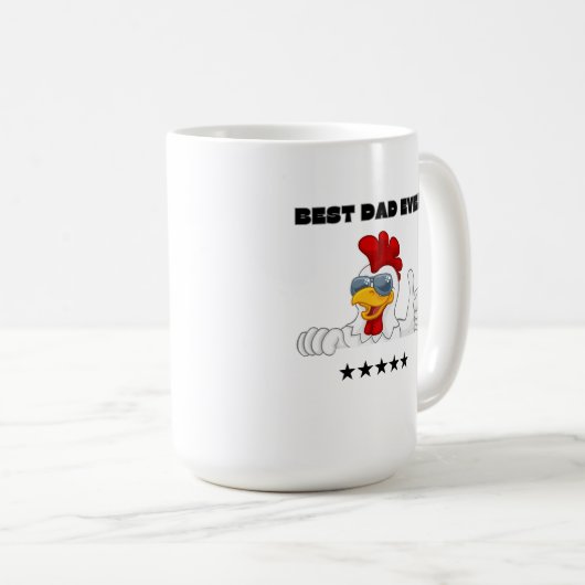 Welten Bester Vater je Funny Gift Kaffeetasse (VorderseiteRechts)