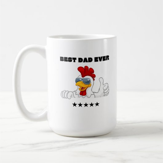 Welten Bester Vater je Funny Gift Kaffeetasse (Links)