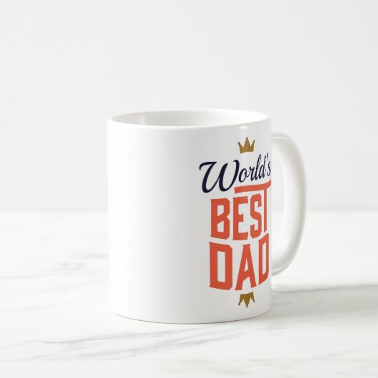 Welten Bester Vater Kaffeetasse (VorderseiteRechts)