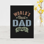 Welten Bester Vater Karte (Gelbe Blume)