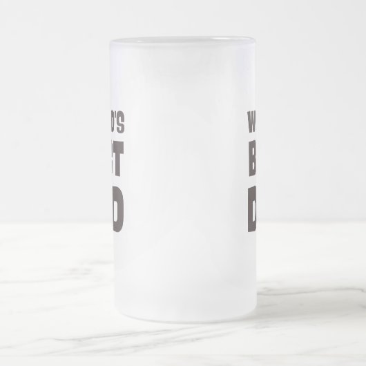 Welten bester Vater lustiger Vater Mattglas Bierglas (Mittel)