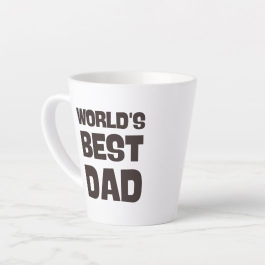 Welten bester Vater lustiger Vater Milchtasse (Linke Ecke)