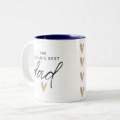 Welten Bester Vater Zweifarbige Tasse (Vorderseite Links)