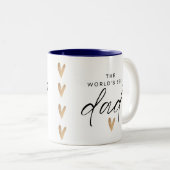 Welten Bester Vater Zweifarbige Tasse (VorderseiteRechts)