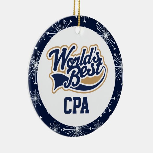 Welten Bestes CPA-Buchhalter-Geschenk Keramik Ornament (Rechts)