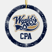 Welten Bestes CPA-Buchhalter-Geschenk Keramik Ornament (Vorne)