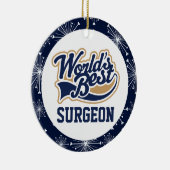 Welten bestes Geschenk für Chirurgen Keramik Ornament (Rechts)