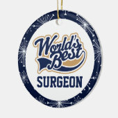 Welten bestes Geschenk für Chirurgen Keramik Ornament (Links)