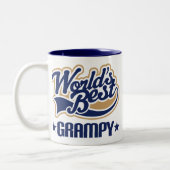 Welten bestes Grampy Zweifarbige Tasse (Links)