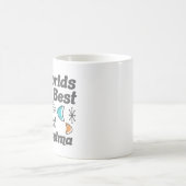 Welten Bestes Großes Oma Retro Kaffeetasse (Mittel)