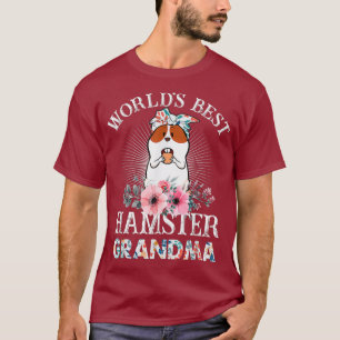 Welten Bestes Hamster Grandma Floral T-Shirt