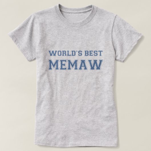 Welten Bestes Memaw T-Shirt (Design vorne)