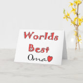 Welten bestes Oma--Geschenke der Mutter Tages Karte (Gelbe Blume)