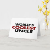 Welten Cooler Onkel Karte (Gelbe Blume)