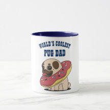 Welten Coolster MOPS VATER - Funny dog donut Carto