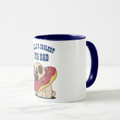Welten Coolster MOPS VATER - Funny dog donut Carto Tasse (VorderseiteRechts)