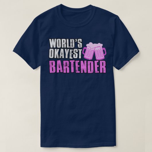 Welten - der beste Barkeeper 2 T-Shirt (Design vorne)