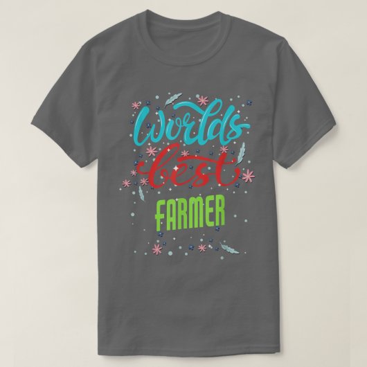 Welten Der beste Bauer Funny Bauer T-Shirt (Design vorne)