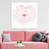 Welten der Liebe Canvas Print Leinwanddruck (Insitu (Wohnzimmer))