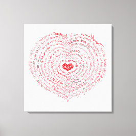 Welten der Liebe Canvas Print Leinwanddruck