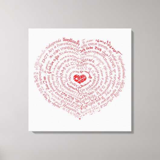 Welten der Liebe Canvas Print Leinwanddruck (Vorderseite)